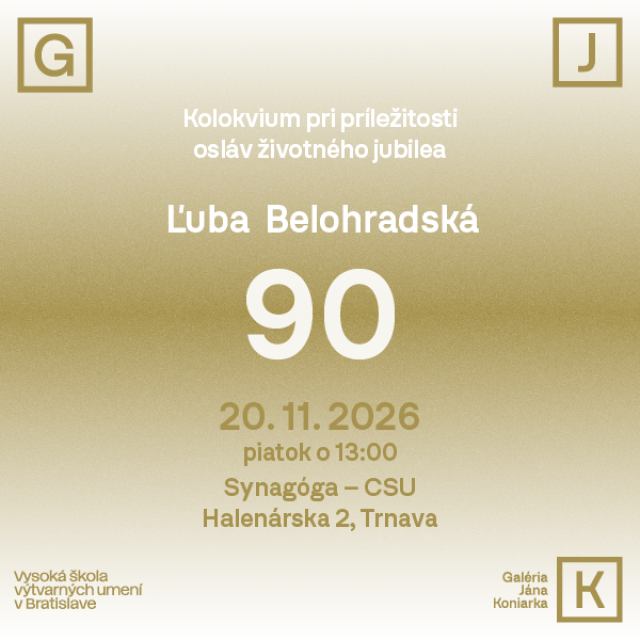 Kolokvium pri príležitosti osláv životného jubilea - Ľuba Belohradská 90