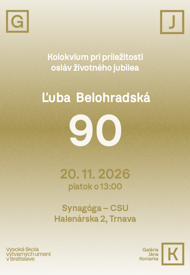 Kolokvium pri príležitosti osláv životného jubilea - Ľuba Belohradská 90
