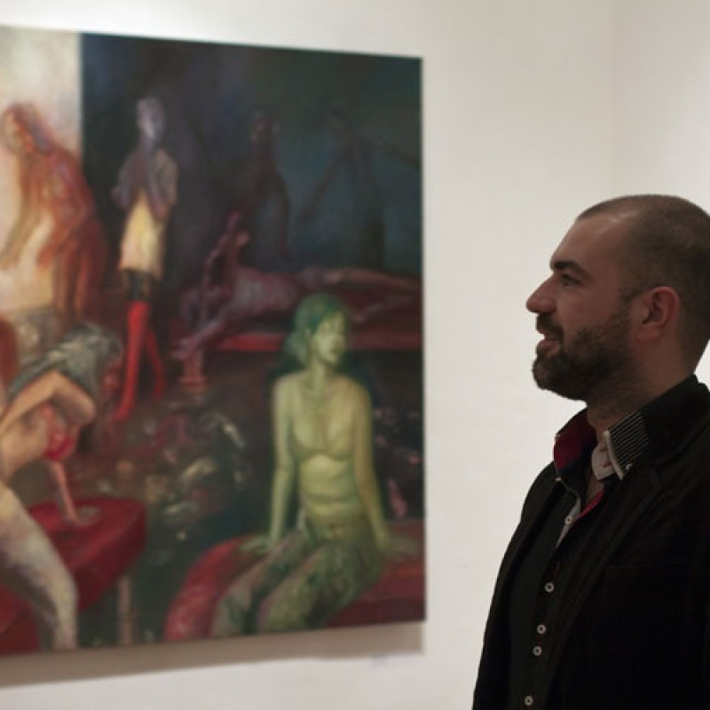 na vernisáži v Kopplovej vile