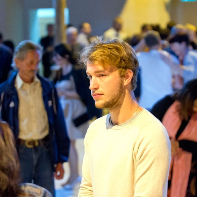 na vernisáži výstavy Walking