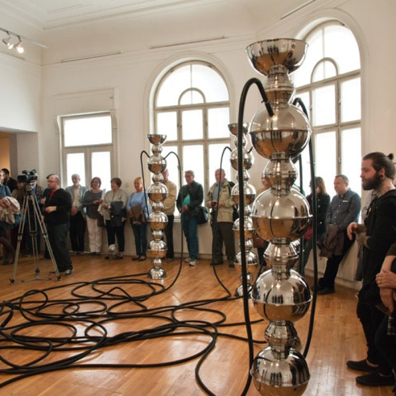 na vernisáži v Kopplovej vile