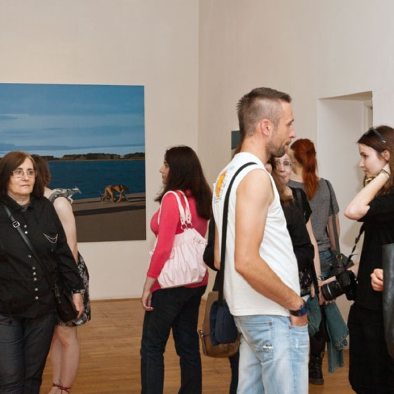 na otvorení výstavy Dva svety