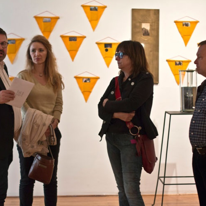 Marcin Berdyszak s hosťami vernisáže