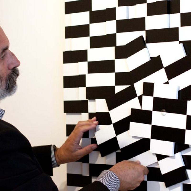 autor pri nastavovaní posúvača