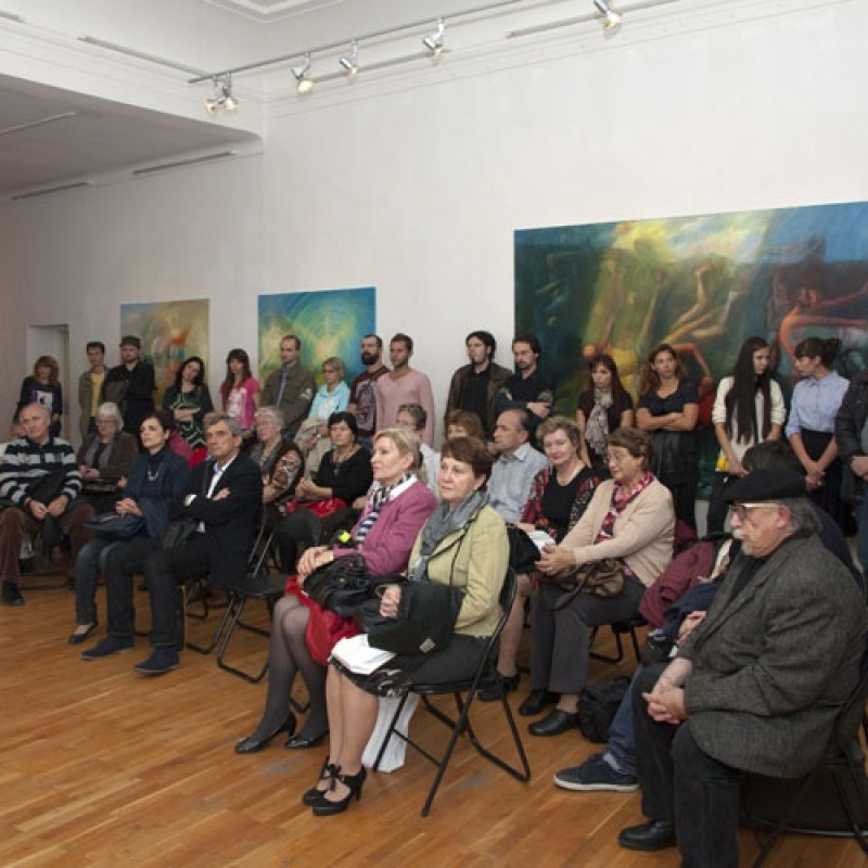 počas príhovoru v Kopplovej vile