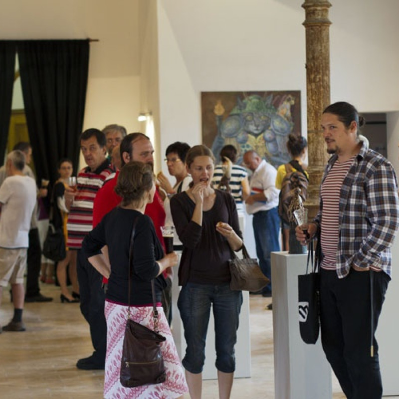 na vernisáži v Synagóge