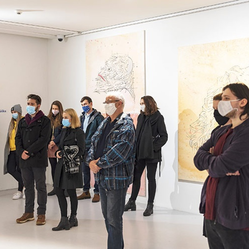 na otvorení výstavy