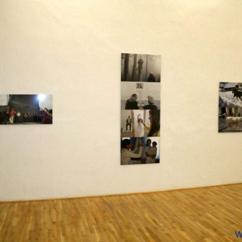 výstavu chrakterizovalo variabilné rozloženie snímkov