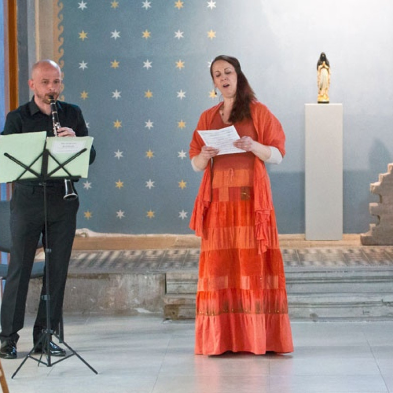 hudobní hostia vernisáže Eva Šušková a Braňo Dugovič