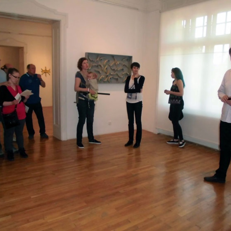 na komentovanej prehliadke výstavy Voľný štýl