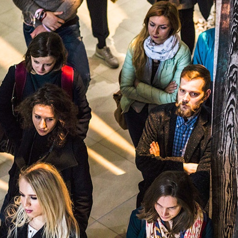 na vernisáži v Synagóge