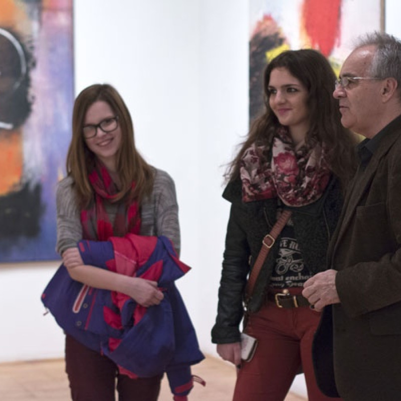 na vernisáži Ján Hlavatý: Mimikry