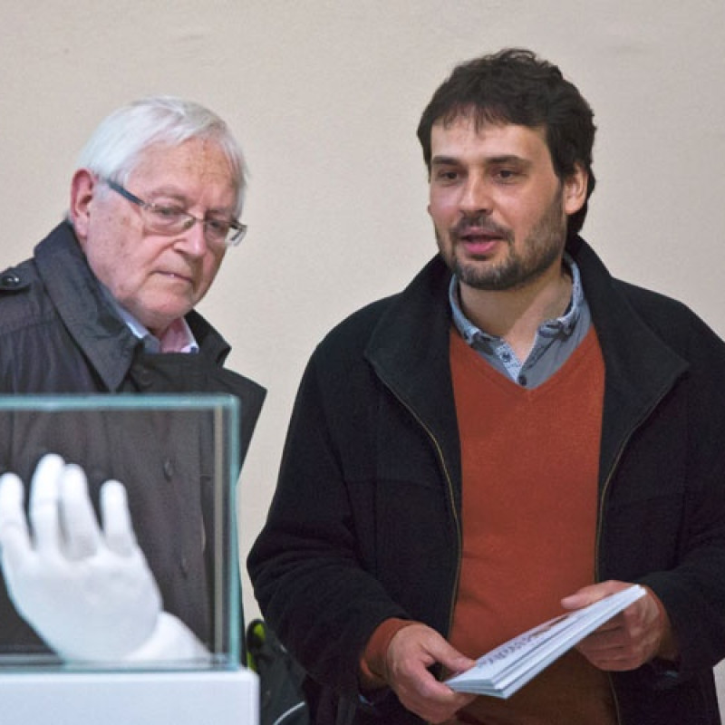 Kornel Duffek a Roman Hrčka na otvorení Bienále