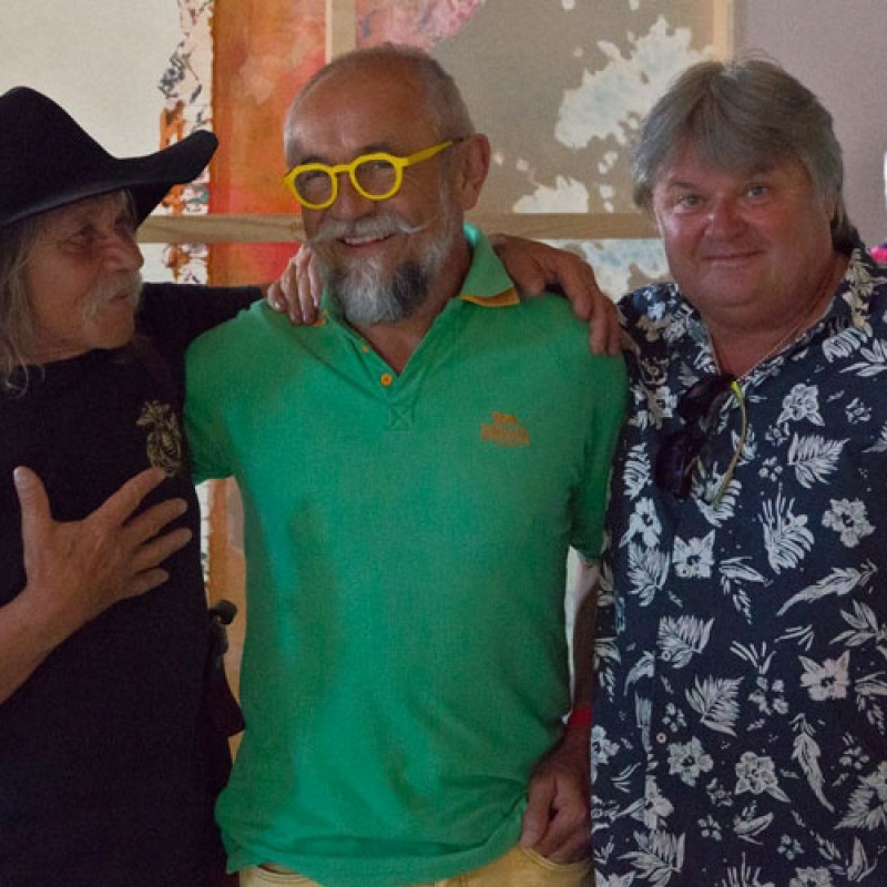 na vernisáži v Synagóge