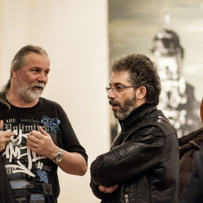 na otvorení výstavy Naporcovaní