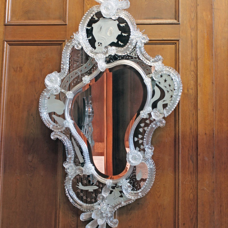 Milan Houser: Ľadvina (z cyklu VANITAS), 2006 kombinovaná technika, 150x85 cm