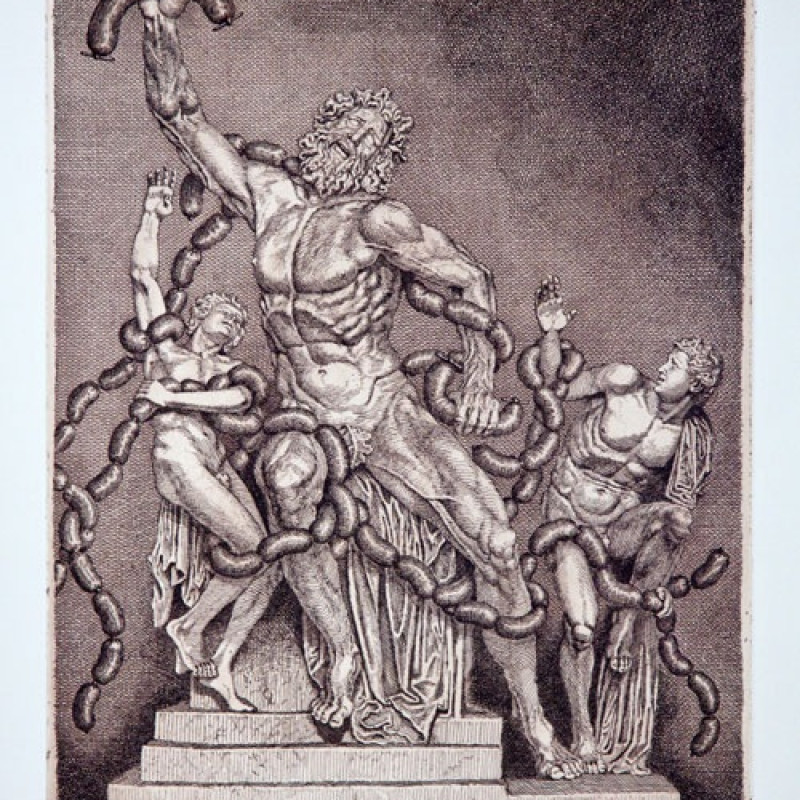 Peter Kľúčik: Láokoón, 2014, lept