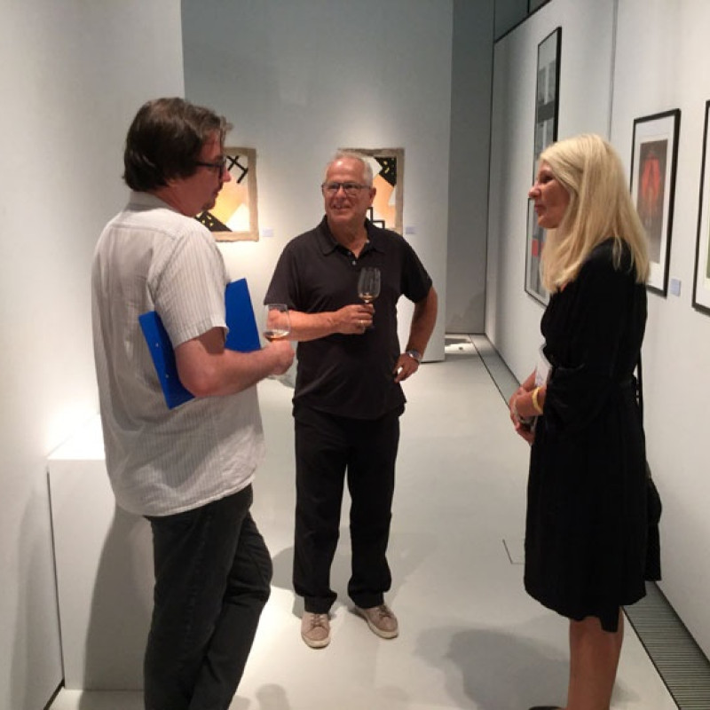 Sepp Laubner /v strede/ - rakúsky výtvarník