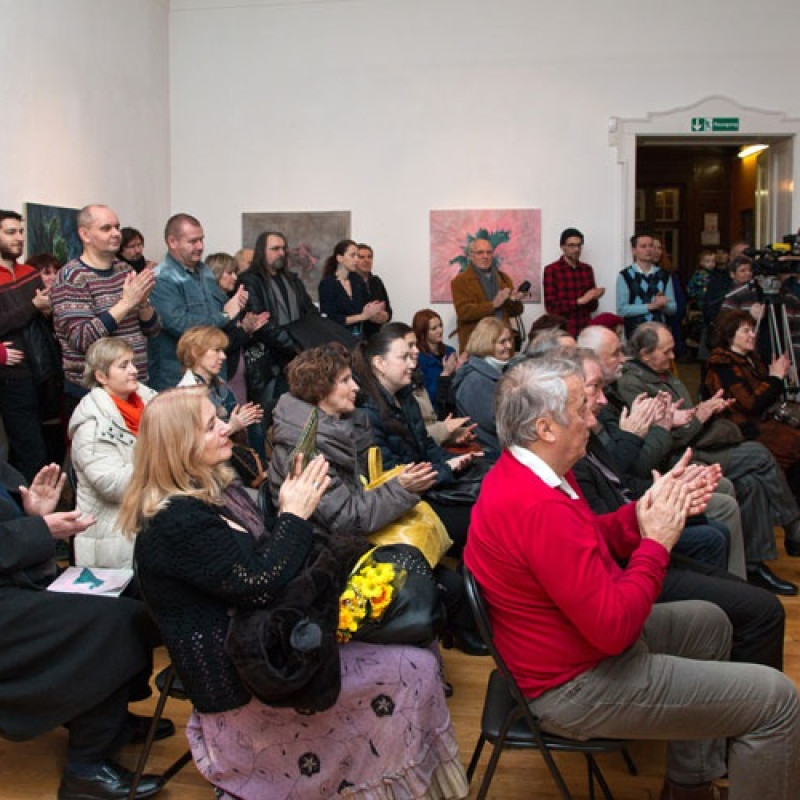 na vernisáži v Kopplovej vile