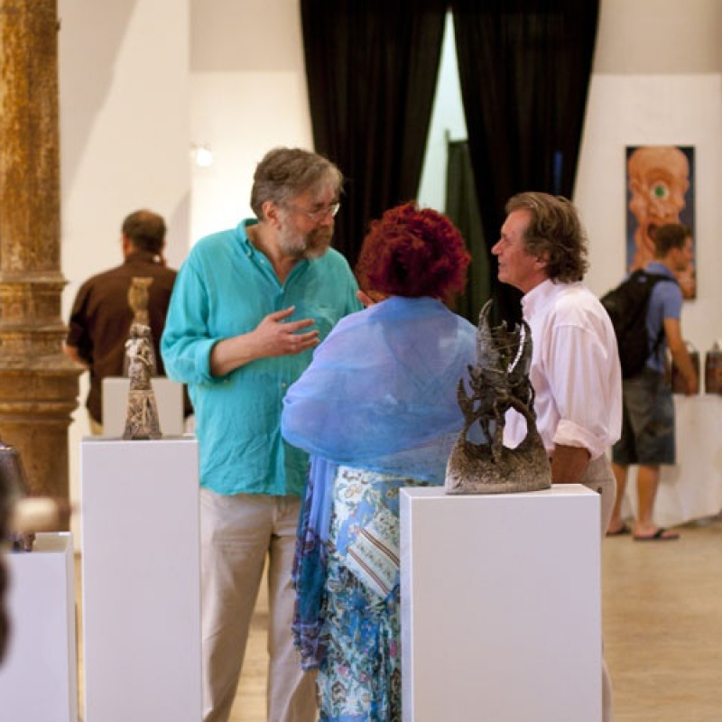 na vernisáži v Synagóge