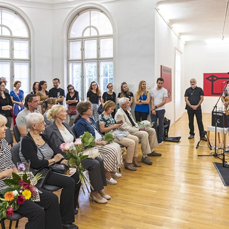 na vernisáži v Koppelovej vile