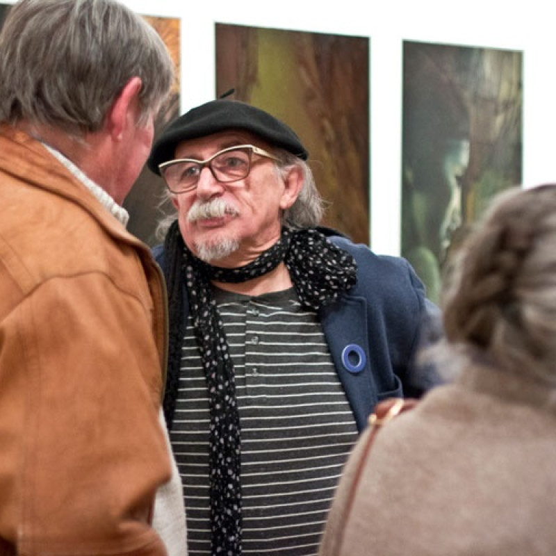 Peter Rónai na vernisáži