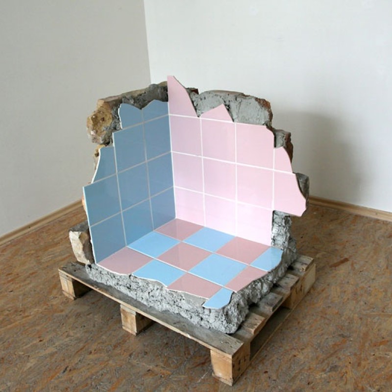 Kompromis, 2009, kombinovaný materiál, 50x50x50 cm