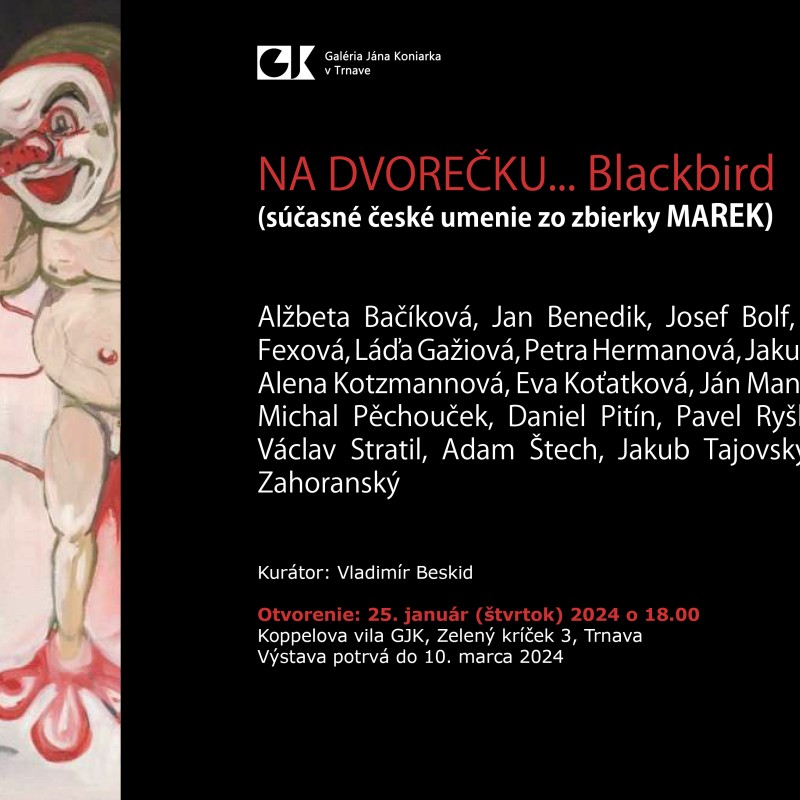 Na dvorečku ... Blackbird (súčasné české umenie zo zbierky MAREK)